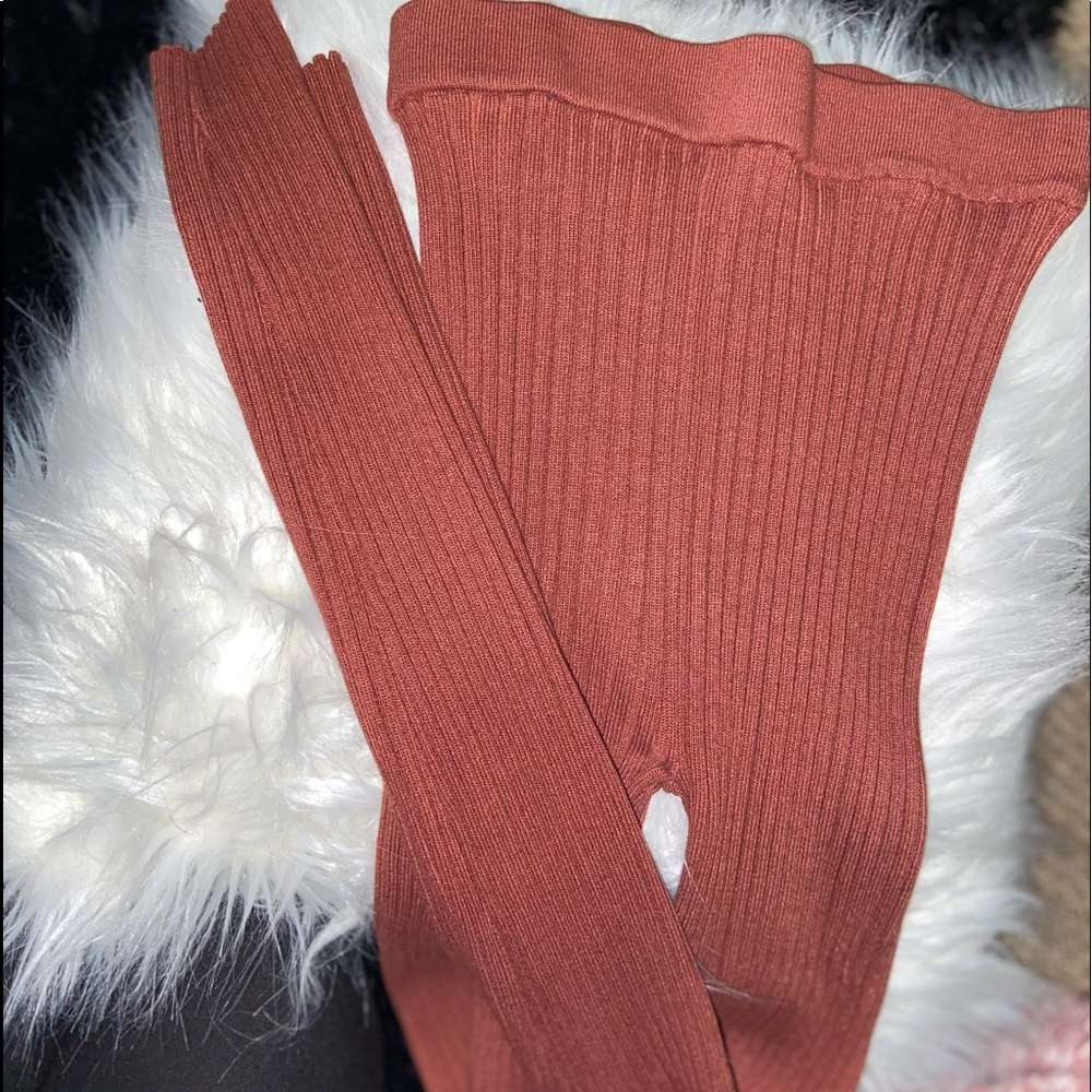 Copper Knit Leggings